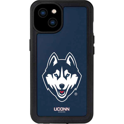 University of Connecticut Huskies iPhone 15 Plus Waterproof Case